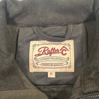 Rafter C Vest Womans M Black Softshell Cowboy Fleece Lined Full Zip Rodeo Euc
