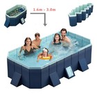1 6m - 3 0m Non Inflatable Pvc Folding Pool For Bathing   Cooling Outdoor Patio