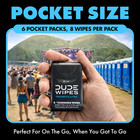 Wipes Unscented Pocket Packs  Adult Flushable Travel Wipes  48 Count   6 Po