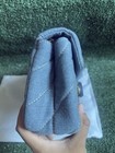 Coach Quilted Blue Small Shoulder Bag Gold Chain Strap Magnetic Closure Dust Bag