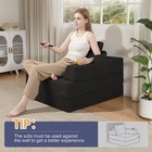 Folding Sofa Bed  Foldable Couch For Bedroom  Corduroy Convertible Floor Slee   