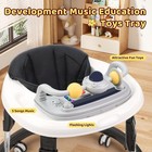 3 In 1 Foldable Baby Walker   Activity Center W  Music   Light For Boys   Girls