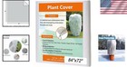Large 84  X 72  Frost Blanket - Lightweight Drawstring Plant Cover Protection