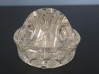 Vintage Clear Glass 11 Hole Flower Frog Vase Vintage