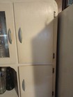 Antique Kitchen  Pantry Cabinet Or Cupboard With Pie Safe   Flour Sifter 