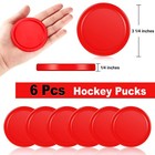 6 Pcs 3 1 4 Inch Air Hockey Pucks Full Size Heavy Replacement Game Table