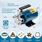 Portable Electric Water Transfer Pump  115v 1 10hp 330gph Garden Pump With Su   