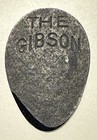 Vintage Guitar Pick-1902-1920- The Gibson- Black- Impressed Logo-earliest Gibson