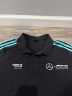 Adidas Amg Petronas Men   s Xl Black Polo Shirt Formula One Racing F1