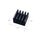 60pcs Mini Heatsink Kit  Cooler Heat Sink For Cooling Vrm Stepper Driver    