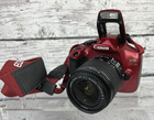 Canon Eos Rebel T6 Dslr Digital Camera Red Ef-s 18-55 Ef 75-300 Lens - Bundle