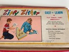Zippy Zither Japan Vtg 16 String Wooden Instrument   Charts Pick Strings Key