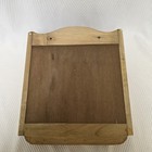 Vintage Wooden Wall Letter Holder 4 Key Hooks With 2 Letter Slots Mcm