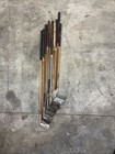 10 Vintage Antique Gold Clubs Wooden Shafts