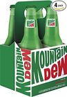Mtn Mountain Dew Real Sugar 12oz Glass Bottle 4 Count   free Shipping  06 17 25