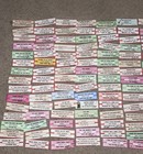 Large Lot Of 150 Original Jukebox 45 Record Title Strips  p61