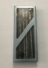 Icicle Gold Tip Clear Glass X6 Christmas Tree Ornaments Kts1d26