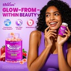 Collagen Gummies For Women Men  4g   2g Hydrolyzed Collagen Peptides Type I  Iii