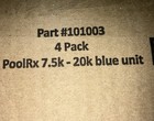 4 Pack Pool R-x  6 Month - Treats 7 5k - 20k Gallons -  Blue Unit New