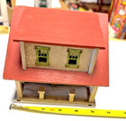 Old Schoenhut Home Builder Dollhouse Toy Wood Metal 1928 Doll House White Red  1