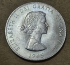 United Kingdom          One  1  Crown Coin 1965  queen Elizabeth Ii   Commemorative 
