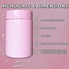 Smell Proof Stash Jar Container 500ml With Double Sealed Air Tight Lid
