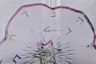Judaica Star Of David Handmade Glass Bowl     Mint