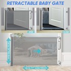 71  Extra Wide Retractable Baby Safety Gate 34    Tall Pet Dog Fence Door Gate Usa