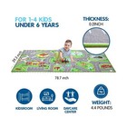 79 x40  Kids Rug Play Mat For Toy Cars colorful And Fun Play Rugs With Roads    
