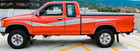 Vintage Retro Style Vinyl Graphics Decals Set Compatible With Toyota Pickup