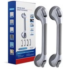 Grab Bars For Bathtubs And Showers 2 Pack Shower Handle  Heavy 2 Long Silver