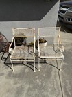 2 Vintage  Wrought  Chairs 