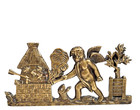 Cupidon Angel Beekeeper Bronze Pediment 4 92 Antique French Salvaged Furniture