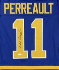 Gilbert Perreault Blue Buffalo Sabres  11 Hof 90 Signed Custom Xl Jersey Jsa