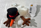 2 Idea Factory 1998 Meanies Shocking Stuffers Slushy The Snowman Bean Bag Plush
