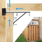 Heavy Duty Fence Gate Kit Gate Hardware Iron No-sag 2x4s Adjustable