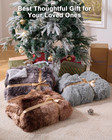 Super Soft Fluffy Fuzzy Faux Fur Sherpa Fleece Blanket Twin Size  Plush Thick Wa