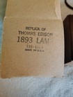 6    Replica Of Thomas Edison Carbon Filament Lamp Bulb Working Electric Display