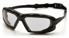 Pyramex Safety Glasses  Black With Clear Lens  pack Of 12 