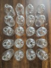 Lot Of 20 Round Glass Apothecary Bottles miniature Wedding Bud Vases  4 Fl Oz