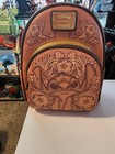 Loungefly Disney Stitch Tonal Stitch Carving Mini Backpack Lilo   Stitch Nwt