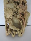 Hand Carved Asian Inspired 9-inch Soap Stone Vase Vintage
