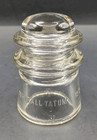 Vintage Threaded Glass Insulator Whitall Tatum No  9 Made In Usa 