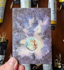 Aceo Print  Space Galaxy Planet Stars   2 5  X 3 5 