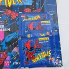 1995 Spider Man Panini Fleer Sticker Book Album Starter Set 10 Packs Marvel