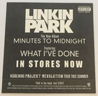 Linkin Park Original Minutes To Midnight 4x4  Album Promo Sticker
