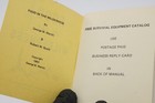 Vintage Food In The Wilderness Life Support Technology Book Booklet Survival 60s