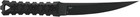Crkt Hz6 Fixed Blade Knife With Sheath  Sk-5 Plain Edge Black Coated Blade  G10