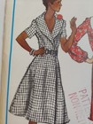 Dress Wrap 14  Vogue 2764 Sewing Pattern Vtg Ff V Neck Collared Ruffle Basic Uc