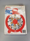 Vintage Fun Time Teach Time Clock Educational Learning Toy Toddler Preschool